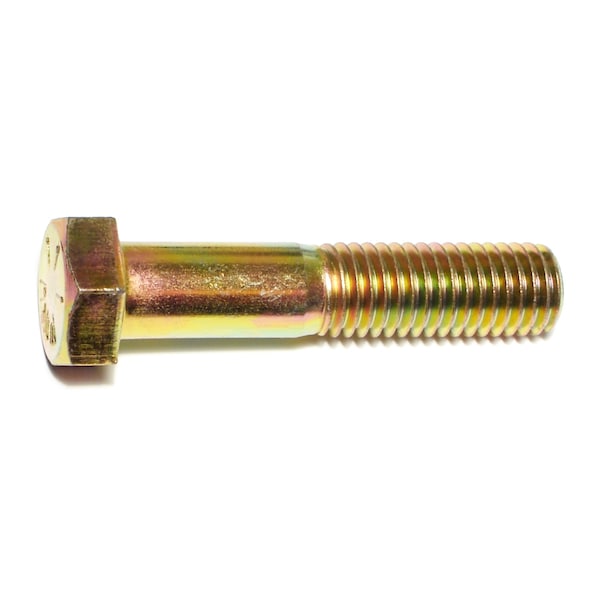 Midwest Fastener Grade 8, 5/8"-11 Hex Head Cap Screw, Zinc Yellow Steel, 3 in L, 4 PK 70424 - main